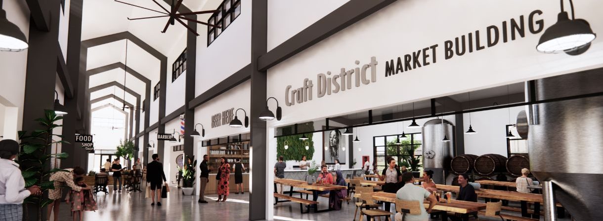 Rendering of the future Market Building interior.