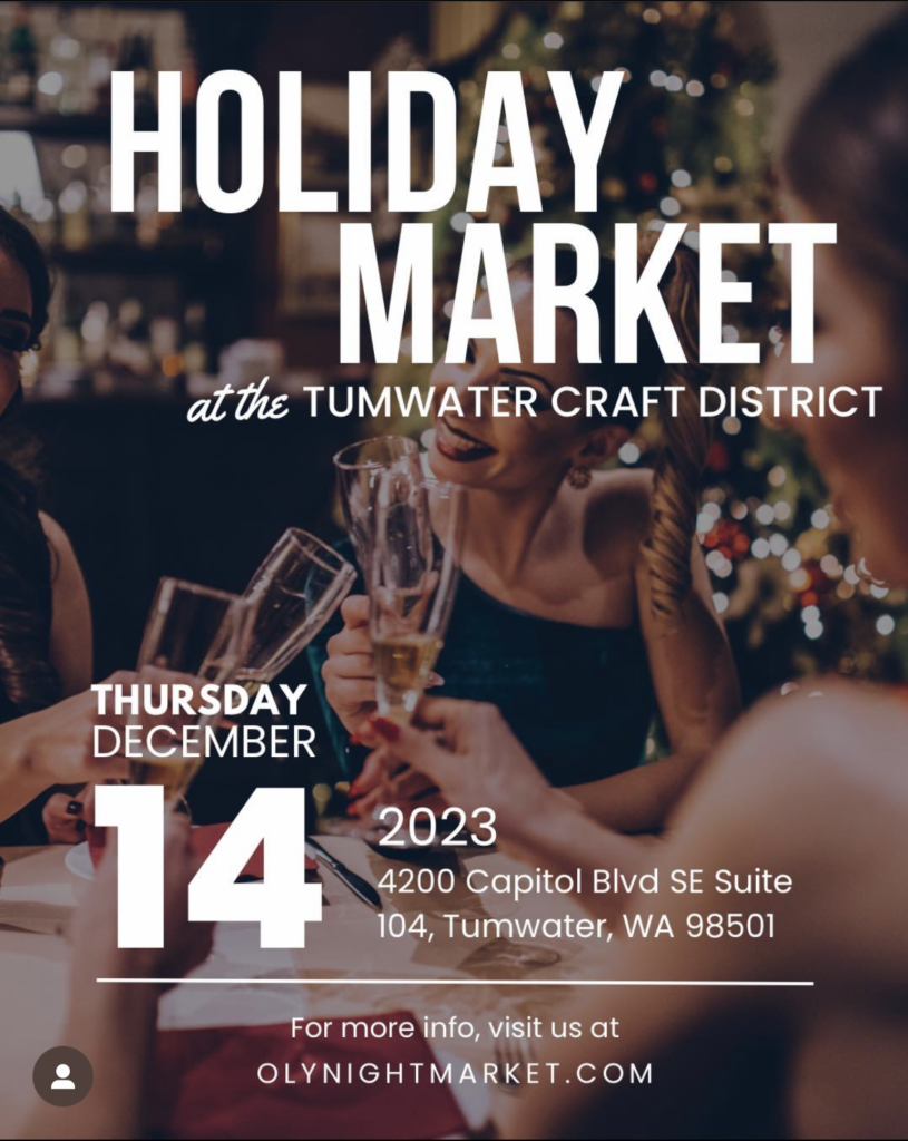 Holiday Market announcement flyer